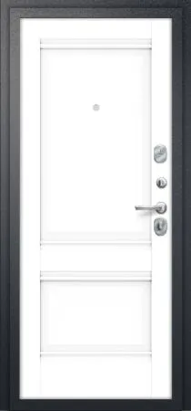 Купить Стальную дверь  Букле черный Snow Veralinga Эко шпон ДС Porta R-2 104/K42 Snow Veralinga/Букле Черный 205*88 Левая во Владивостоке