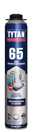 Пеногерметик 750мл профи 65л TYTAN 