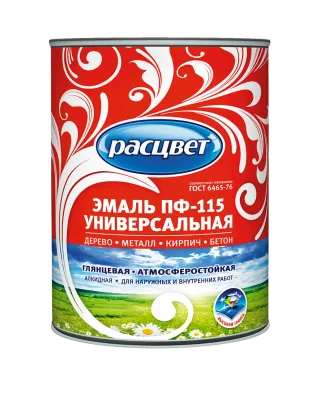 Эмаль ПФ-115 РАСЦВЕТ 0,9кг серая