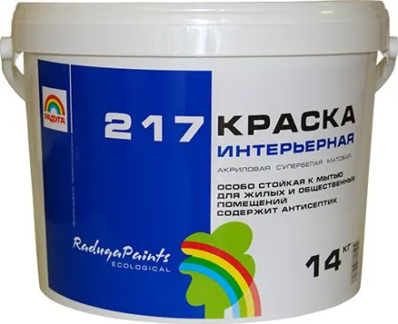 Краска 3,5кг.Р-217 акриловая особо стойкая к мытью