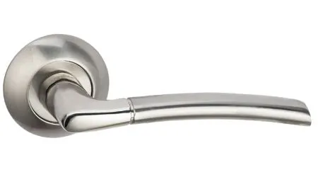 Купить Ручка межкомнатная Хром/хром матовый Ручка BUSSARE FINO A-13-10 CHROME/S.CHROME для межкомнатной двери во Владивостоке