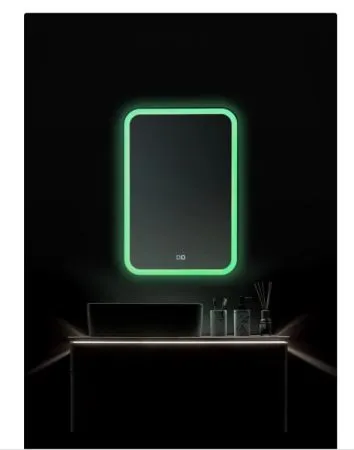 Купить Зеркало Мальта RGB.S 55*80 (RGB-бегущий свет, сенсорный выключатель) «Silver Mirrors»
