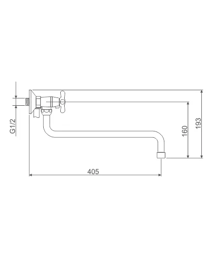 Смеситель Экстра 2XBES6 (0360) д/ванны во Владивостоке