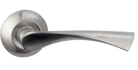 Купить Ручка межкомнатная Хром матовый Ручка BUSSARE CLASSICO A-01-10 S.CHROME для межкомнатной двери во Владивостоке