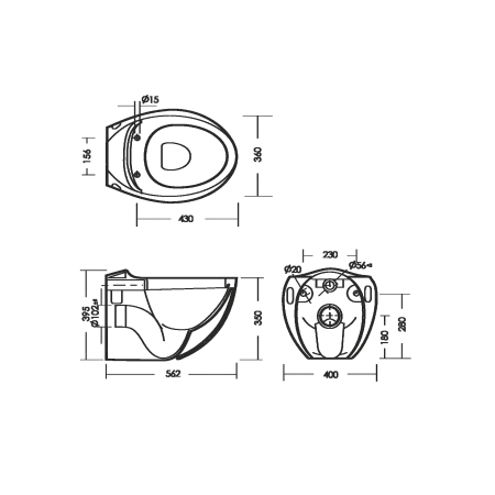 Купить Унитаз подвесной Ринго 