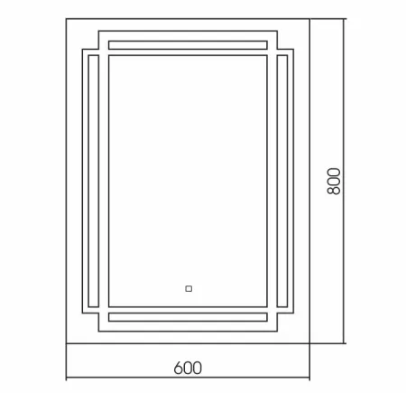 Купить Зеркало  Мадрид 60*80 (сенсорный выключатель) Silver Mirrors во Владивостоке