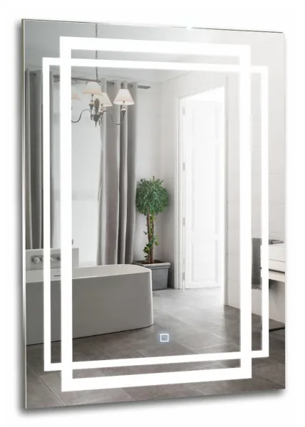Купить Зеркало  Мадрид 60*80 (сенсорный выключатель) Silver Mirrors